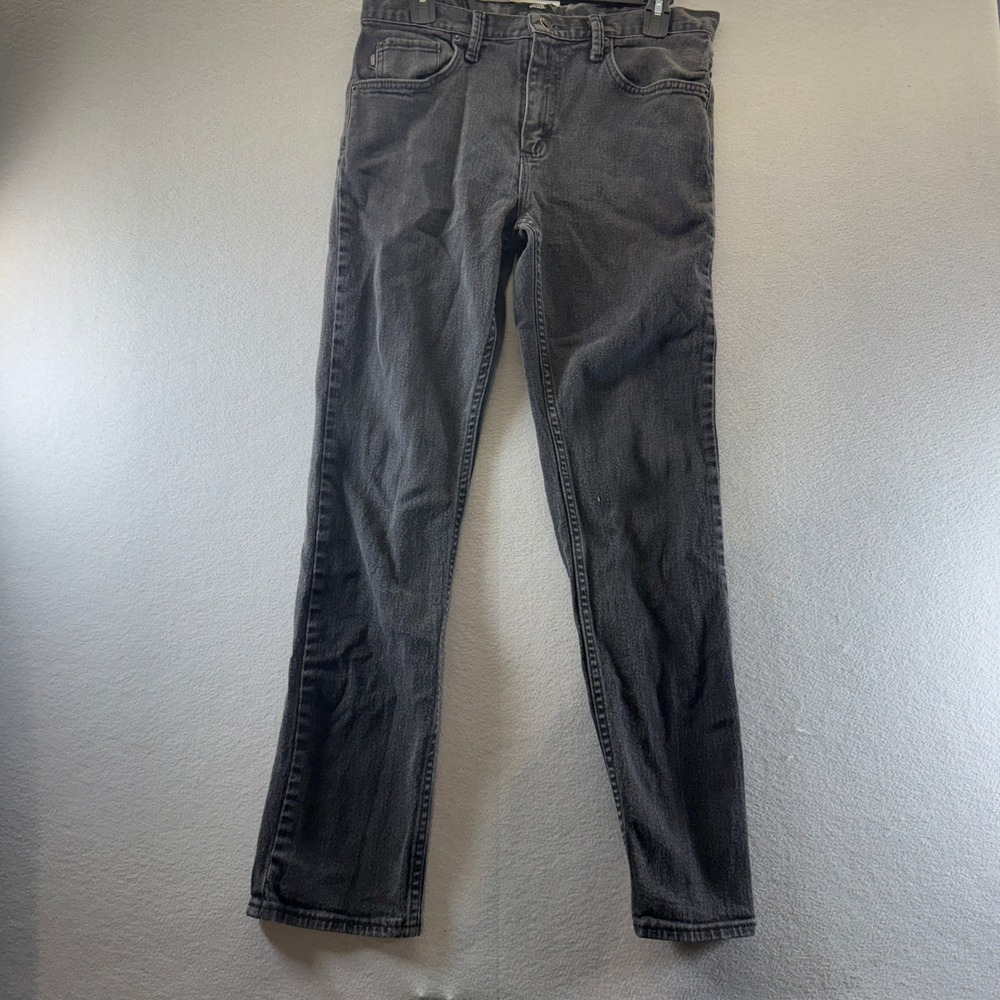 Vans Mens Faded Black Straight Leg Denim Jeans 32x30